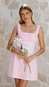 Adley Mini Dress - Pink