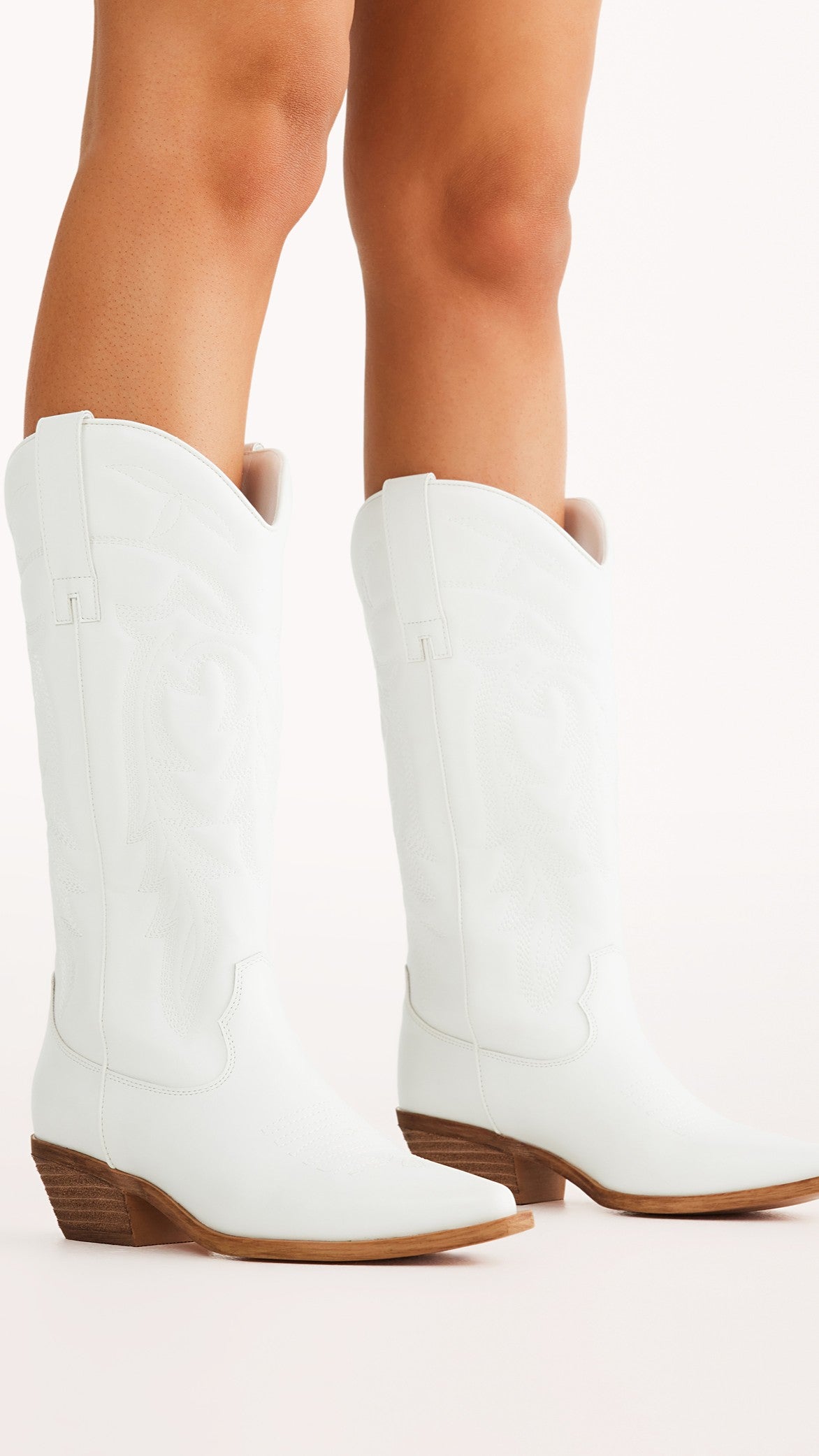 Ottilie Boots - White