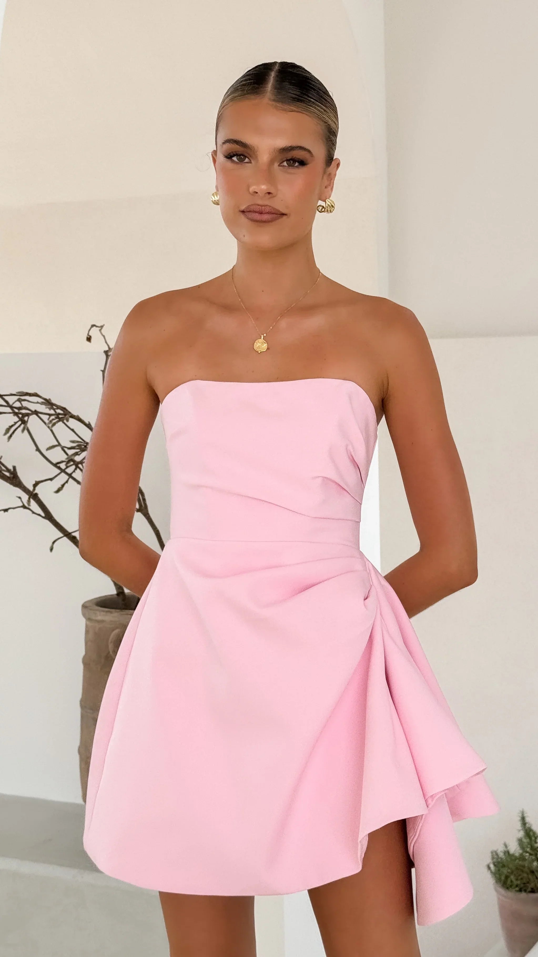 Hanae Mini Dress - Pink