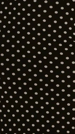 Ria Maxi Dress - Black/White Polka
