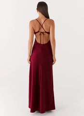 Joanie Maxi Dress - Maroon